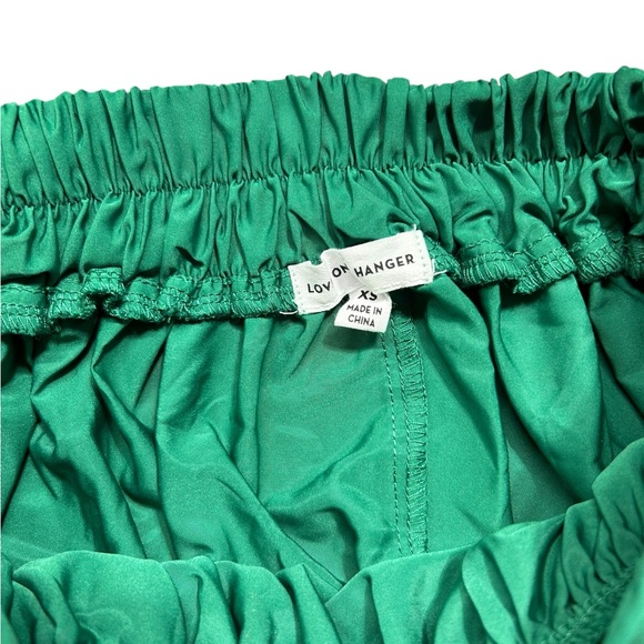 LOVE ON A HANGER XS holiday ugly Christmas Candy Cane Skater Skirt Tinsel Trim - Picture 6 of 7